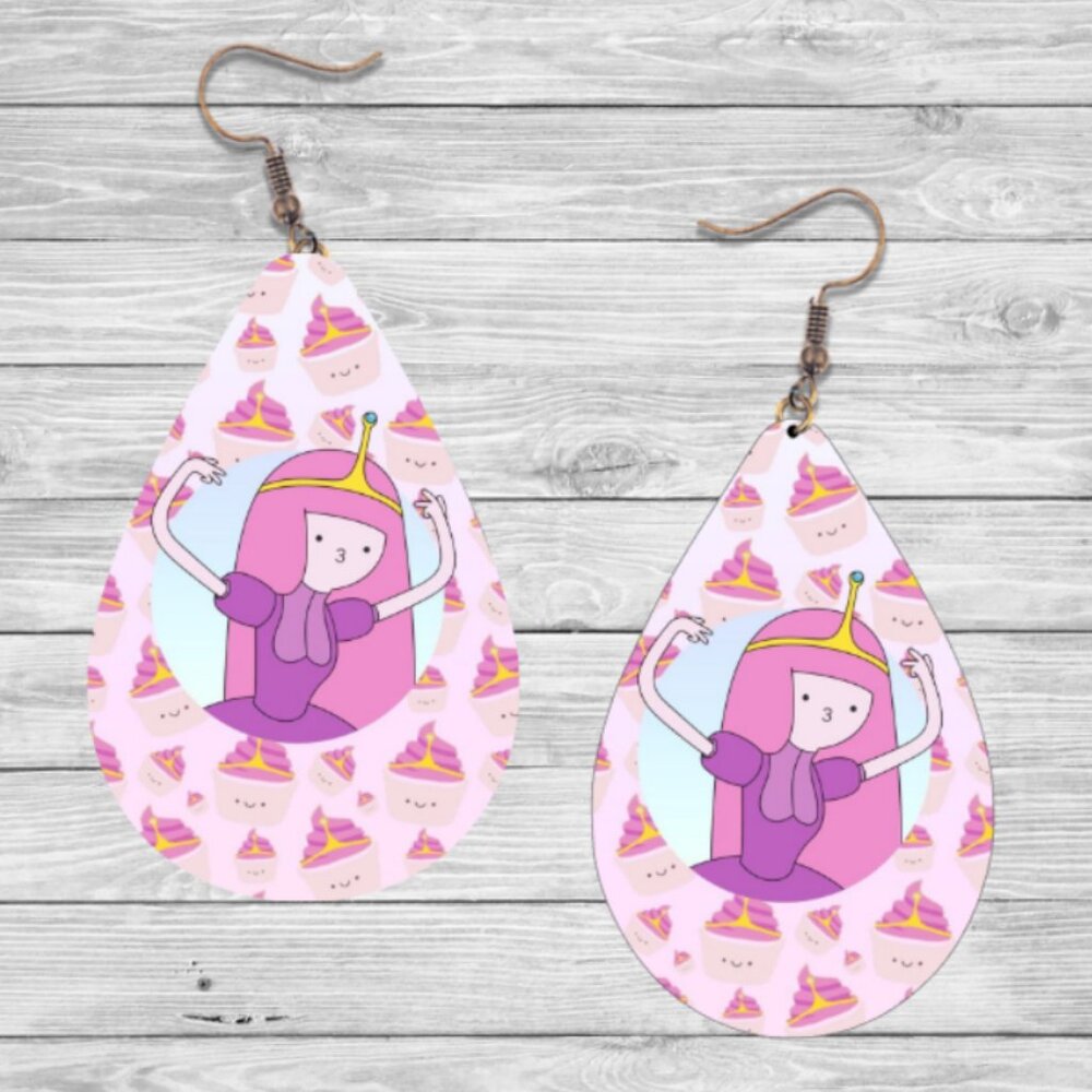 Adventure Time Earrings- Princess Bubblegum: Hypoallergenic
